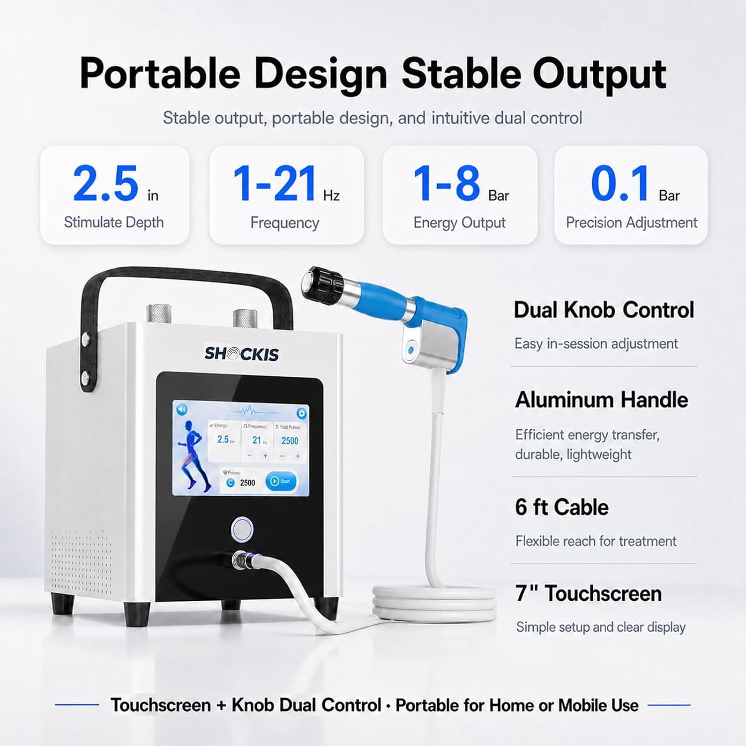 SHOCKIS ST100 portable design and operating specifications